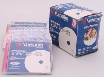 Balení DVD-R Verbatim 10 pack