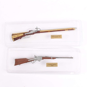 Sbírka modelů zbraní v různých měřítkách