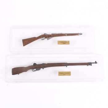 Sbírka modelů zbraní v různých měřítkách