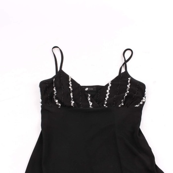 Dámské šaty Orsay s flitry černé