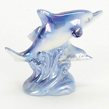 Keramická dekorace delfíni