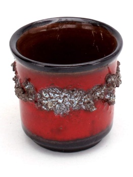 Zdobená keramická váza     