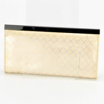 Dámská peněženka žlutá s lesklým povrchem