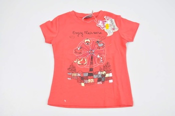 Dětské tričko Artena červené s kolotočem