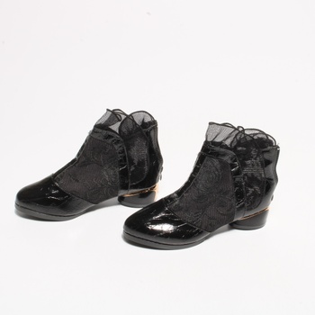 Dámské kotníčkové boty černé, vel.38