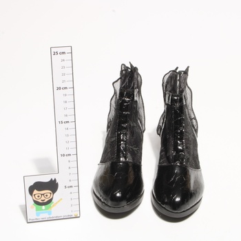 Dámské kotníčkové boty černé, vel.38