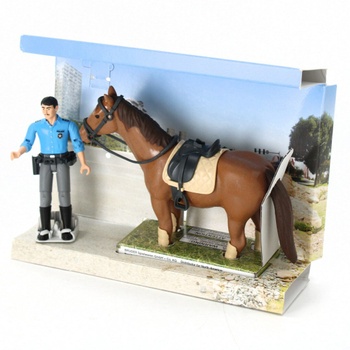Figurka Bruder 62507 Bworld policista a kůň
