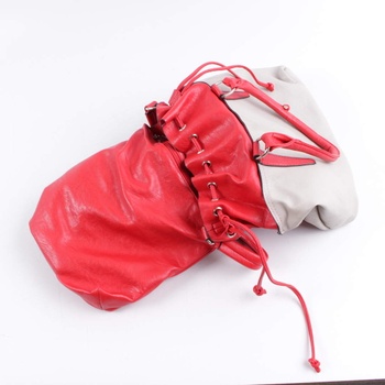 Dámská kabelka béžovočervené barvy