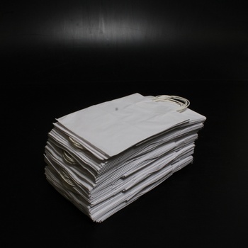 Papírové tašky Switory Kraft bílá 