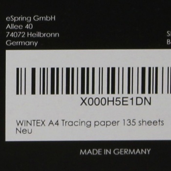 Transparentní papíry značky Wintex