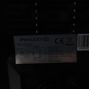 Vinotéka Philco PW 12 F černá