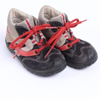 Dětské kotníkové boty Superfit šedočervené