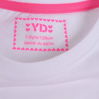 Dívčí tričko YD bílé s potiskem