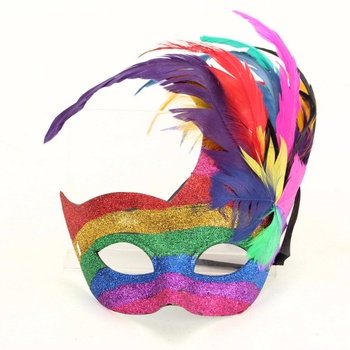 Karnevalová maska Boland s peřím