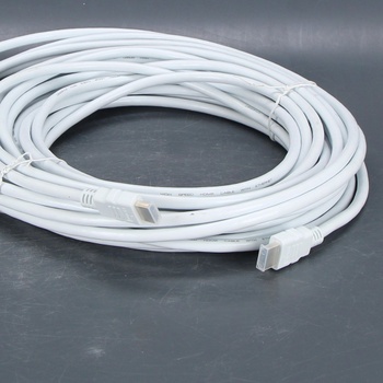 HDMi kabel s ethernetem bílý 10 m