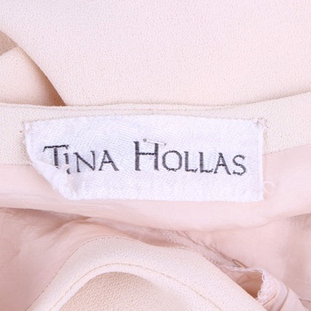 Dámské šaty Tina Hollas odstín béžové