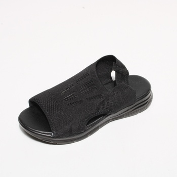Dámské sandály černé bez zapínání vel. 39