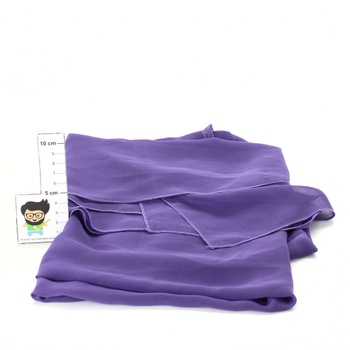 Dámský elegantní šátek fialový 150x100 cm
