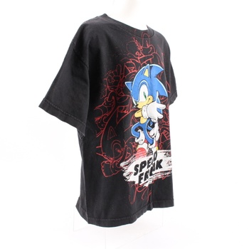 Tričko Sonic černé barvy s obrázkem 