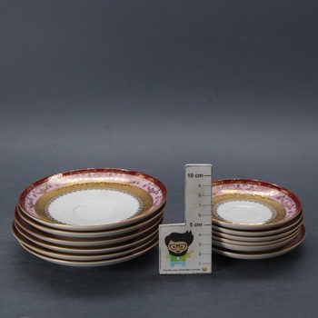 Porcelánové talíře zdobené