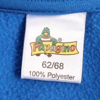 Dětská mikina Papagino modrá na zip