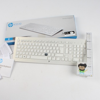 Bezdrátová klávesnice HP K5510 bílá