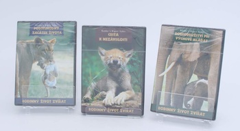 DVD 3 ks Rodinný život zvířat