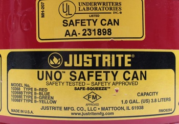 Bezpečnostní barel Justrite Uno Safety Can