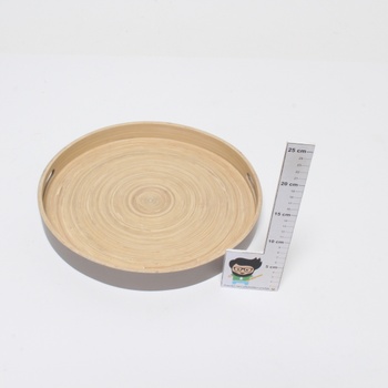 Bambusový tác Zeller 25145 béžová barva 35cm