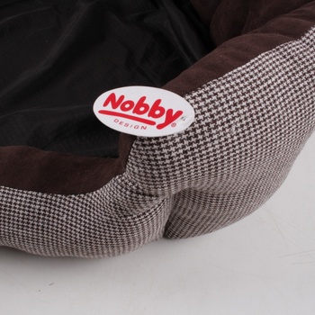 Pelíšek pro psa Nobby hnědo-bílý