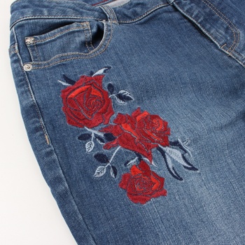 Dámské džíny Orsay s růžemi