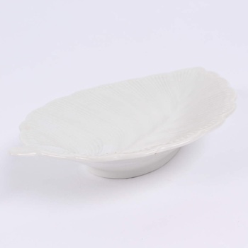 Miska porcelánová ve tvaru listu