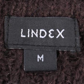 Dámské šaty Lindex pletené odstín hnědé