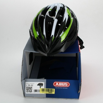 Cyklistická helma Dunlop HB13 černozelená
