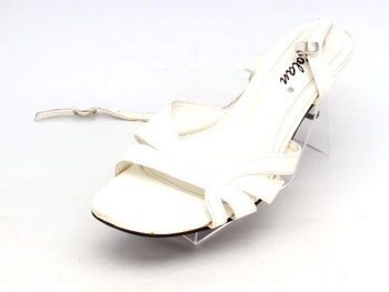 Dámská letní obuv na podpatku bílá