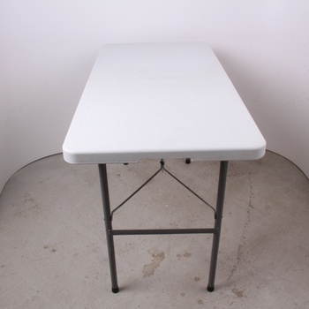 Campingový stolek bílý rozkládací
