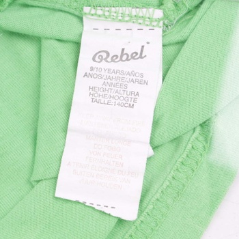 Dětské tričko Rebel zelené s knírky