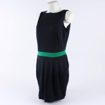 Dámské šaty Esprit černé se zeleným pruhem