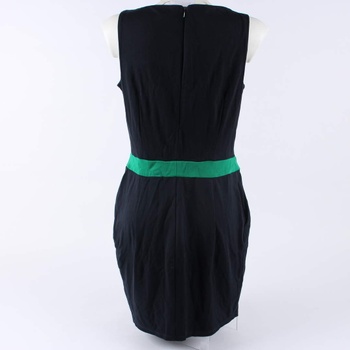 Dámské šaty Esprit černé se zeleným pruhem