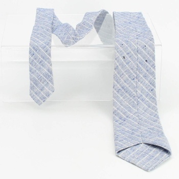 Pánská elegantní kravata modro-béžová