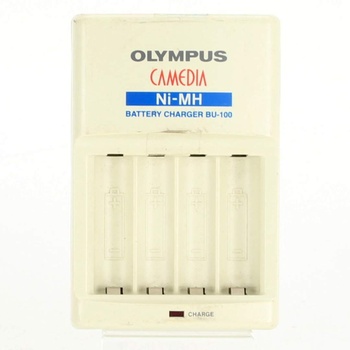 Nabíječka baterií Olympus BU-100 bílá