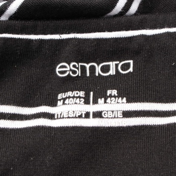 Dámské šaty Esmara bílo černé pruhované