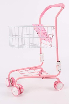 Dětský nákupní košík růžový