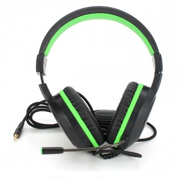 Herní sluchátka Karvipark H-10 zelenočerné