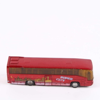 Autobus Welly červené barvy