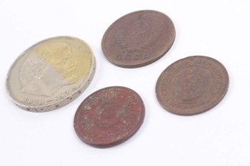 4 sběratelské mince různé