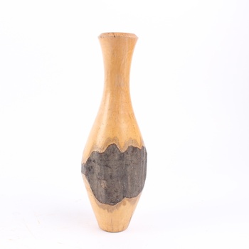 Dřevěné vyřezávané vázy 2 kusy