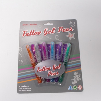 Tetovací gelová pera 6 barev
