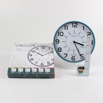Nástěnné hodiny Unilux modré