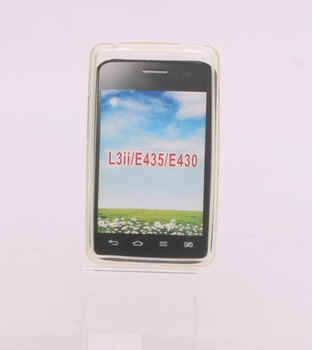 Pouzdro na mobil transparentní silikon LG L3